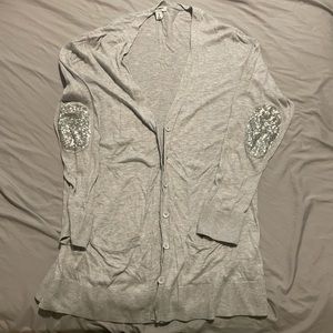 Women’s cardigan with sequin sleeves